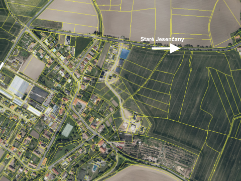 Prodej pozemku 950 m² - Pardubice, Dubany