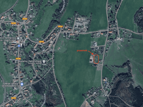 Prodej pozemku 1582 m² - Kostelec u Heřmanova Městce