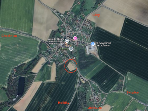 Prodej pozemku 1458 m² - Morašice